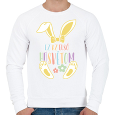PRINTFASHION Első húsvétom - Férfi pulóver - Fehér