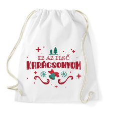 PRINTFASHION Első Karácsonyom - Sportzsák, Tornazsák - Fehér tornazsák