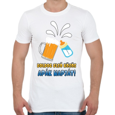 PRINTFASHION Első közös apák napja! - Férfi póló - Fehér férfi póló