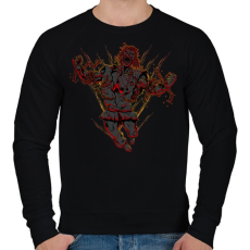 PRINTFASHION Elszabadult - Férfi pulóver - Fekete