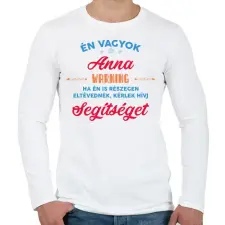 PRINTFASHION Eltévedni - Én vagyok - Férfi hosszú ujjú póló - Fehér férfi póló