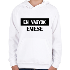PRINTFASHION Eltévedt pároknak - Én vagyok - Gyerek kapucnis pulóver - Fehér
