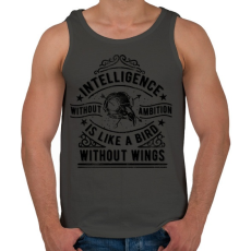 PRINTFASHION Eltökéltség - Férfi atléta - Sötétszürke