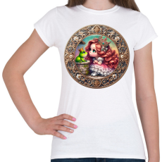 PRINTFASHION Elvarázsolt béka - Női póló - Fehér