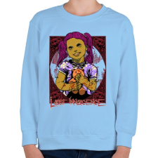 PRINTFASHION Elveszett ártatlanság - Gyerek pulóver - Világoskék gyerek pulóver, kardigán