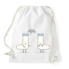 PRINTFASHION Elveszett vagyok nélküled - Sportzsák, Tornazsák - Fehér tornazsák