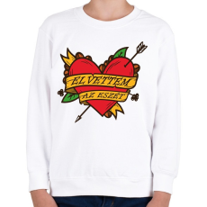 PRINTFASHION Elvettem az eszét - Gyerek pulóver - Fehér