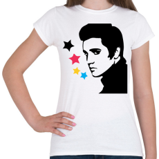 PRINTFASHION Elvis - Női póló - Fehér