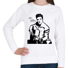 PRINTFASHION Elvis Presley - Női pulóver - Fehér női pulóver, kardigán