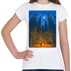PRINTFASHION Ember és természet - Női póló - Fehér