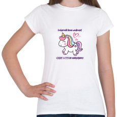 PRINTFASHION Embernek lenni unalmas - Női póló - Fehér