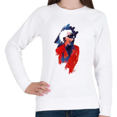 PRINTFASHION Emett Doc - Női pulóver - Fehér