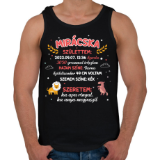 PRINTFASHION Emlékörző - Férfi atléta - Fekete