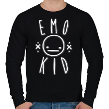 PRINTFASHION Emo kid - Férfi pulóver - Fekete férfi pulóver, kardigán