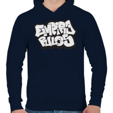 PRINTFASHION Empire Rules - Férfi kapucnis pulóver - Sötétkék férfi pulóver, kardigán