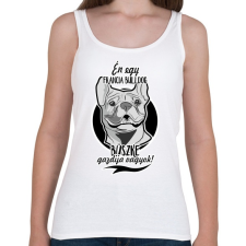 PRINTFASHION én egy francia bulldog büszke gazdija vagyok! - Női atléta - Fehér női trikó