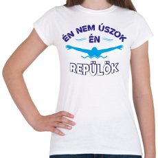 PRINTFASHION Én nem úszok - Női póló - Fehér