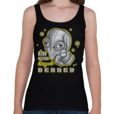 PRINTFASHION Én se hiszek benned - Női atléta - Fekete női trikó