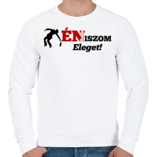 PRINTFASHION Én sosem iszom eleget - Férfi pulóver - Fehér férfi pulóver, kardigán