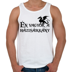 PRINTFASHION Én vagyok a házisárkány-Páros póló - Férfi atléta - Fehér