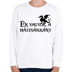 PRINTFASHION Én vagyok a házisárkány-Páros póló - Gyerek pulóver - Fehér