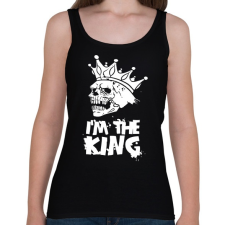 PRINTFASHION Én vagyok a király - Női atléta - Fekete női trikó