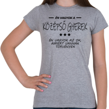 PRINTFASHION Én vagyok a középső gyerek... - Női póló - Sport szürke női póló