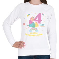 PRINTFASHION Én vagyok a legjobb - Női pulóver - Fehér