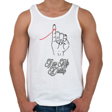 PRINTFASHION Én vagyok a végzete - Férfi atléta - Fehér atléta, trikó