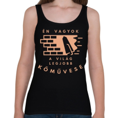 PRINTFASHION Én vagyok a világ legjobb kőművese - Világos - Női atléta - Fekete