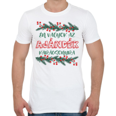 PRINTFASHION Én vagyok az ajándék - Férfi póló - Fehér