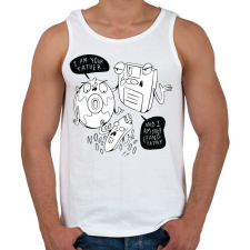 PRINTFASHION Én vagyok az apád - Férfi atléta - Fehér atléta, trikó