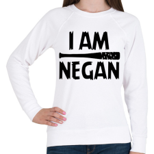 PRINTFASHION Én vagyok Negan - Női pulóver - Fehér női pulóver, kardigán