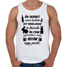 PRINTFASHION Én verset nem tudok - Férfi atléta - Fehér