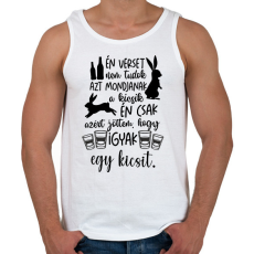 PRINTFASHION Én verset nem tudok - Férfi atléta - Fehér