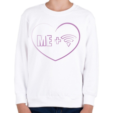 PRINTFASHION Én + Wifi - Gyerek pulóver - Fehér gyerek pulóver, kardigán