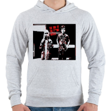 PRINTFASHION End of TFW - Férfi kapucnis pulóver - Sport szürke férfi pulóver, kardigán