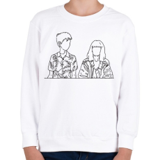 PRINTFASHION End of the f**king world - Gyerek pulóver - Fehér