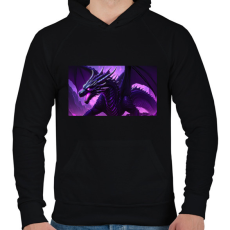 PRINTFASHION enderdragon irl - Férfi kapucnis pulóver - Fekete