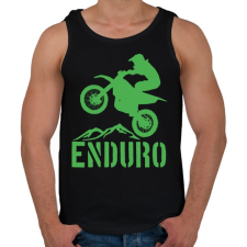 PRINTFASHION Enduro  - Férfi atléta - Fekete atléta, trikó