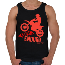 PRINTFASHION Enduro  - Férfi atléta - Fekete atléta, trikó