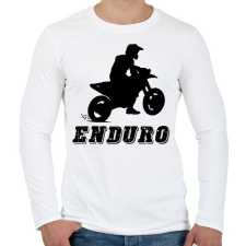 PRINTFASHION Enduro - Férfi hosszú ujjú póló - Fehér férfi póló
