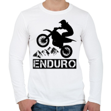 PRINTFASHION Enduro  - Férfi hosszú ujjú póló - Fehér férfi póló