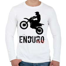 PRINTFASHION Enduro  - Férfi hosszú ujjú póló - Fehér férfi póló