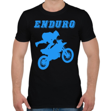 PRINTFASHION Enduro  - Férfi póló - Fekete