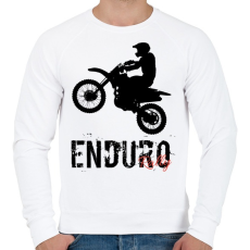 PRINTFASHION Enduro  - Férfi pulóver - Fehér