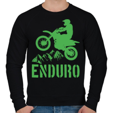 PRINTFASHION Enduro  - Férfi pulóver - Fekete