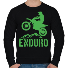 PRINTFASHION Enduro  - Férfi pulóver - Fekete