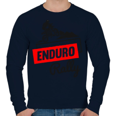 PRINTFASHION Enduro - Férfi pulóver - Sötétkék