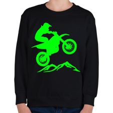 PRINTFASHION Enduro  - Gyerek pulóver - Fekete gyerek pulóver, kardigán